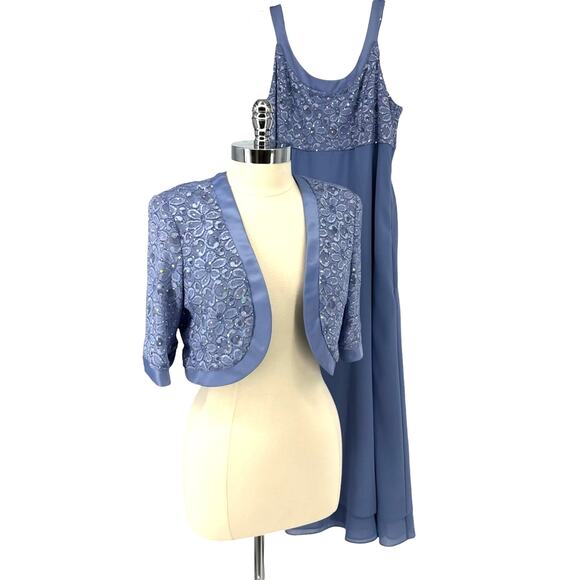R & M Collection Lavender Dress and Jacket Women's 16 - Picture 1 of 7